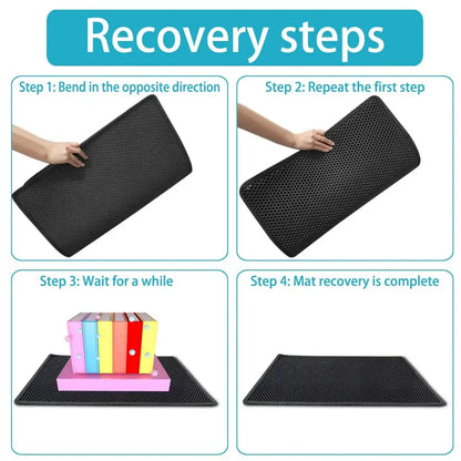 Litter Box Mat Non-slip Clean Pad