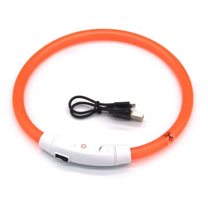 USB Rechargeable Fiber Optic Collar