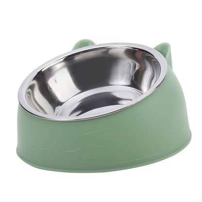 Cute Stainless Steel Pet Feeding Bowl