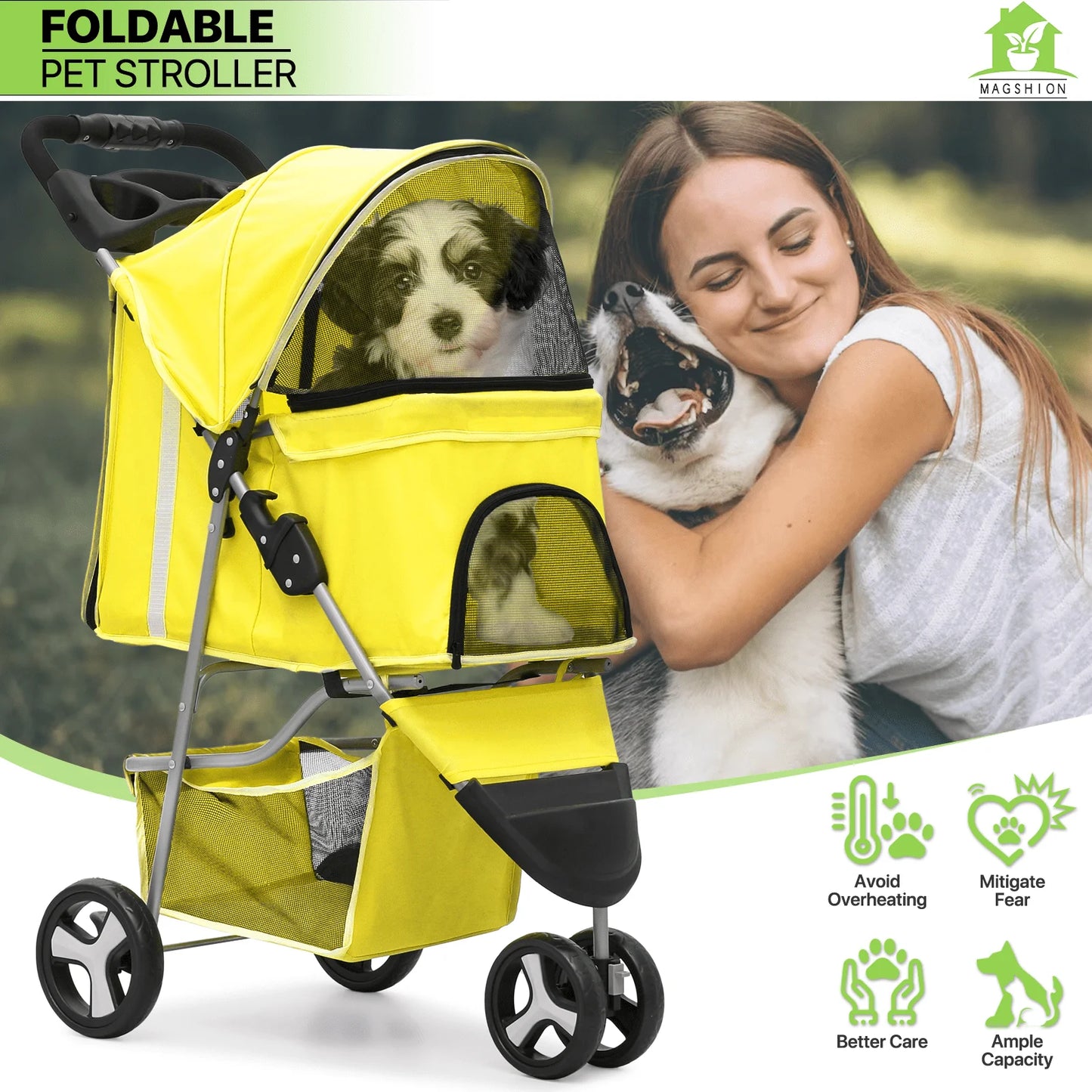 3 Wheels Pet Stroller