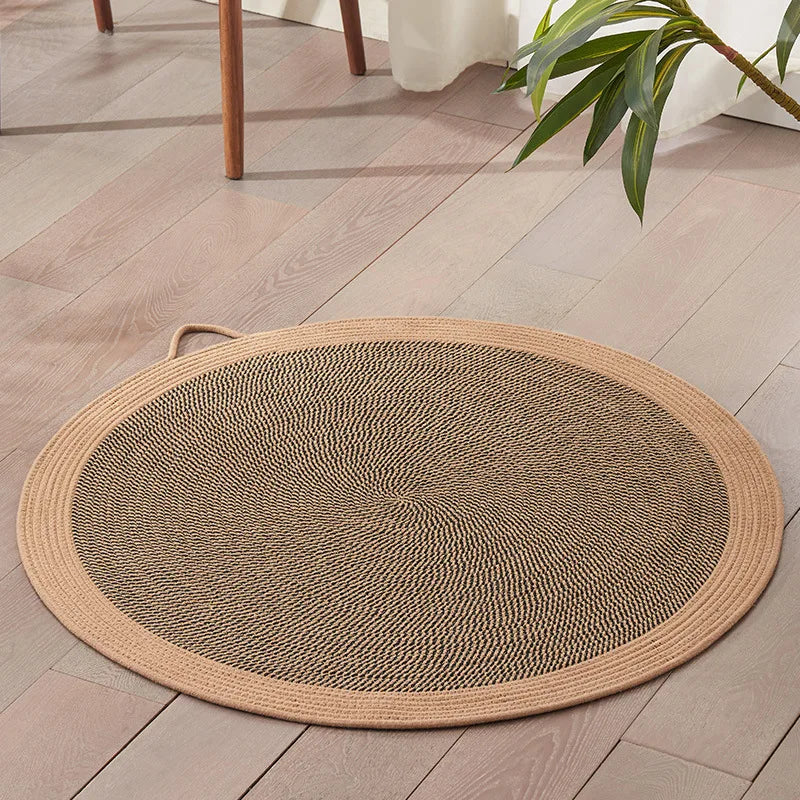Round Cotton Rope Cat Scratching Mat