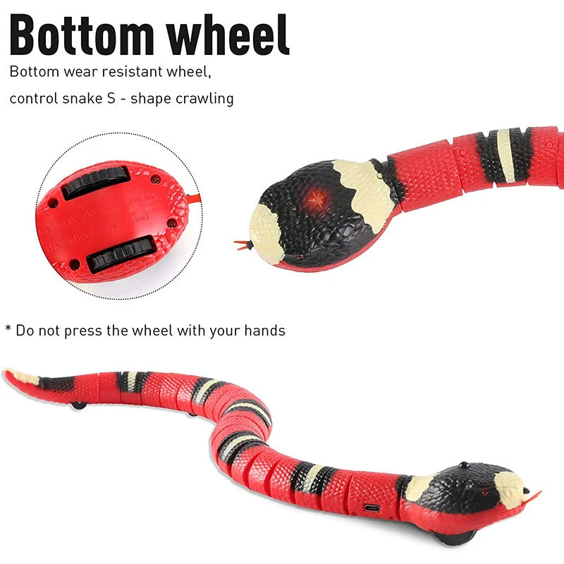Interactive Smart Sensing Snake Toy for Pets