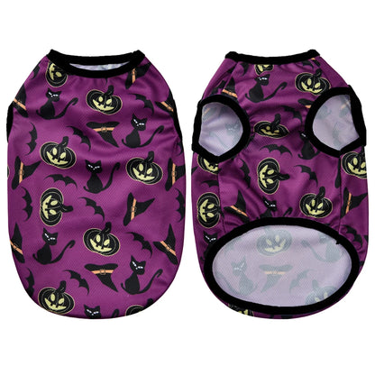 Pumpkin Print Halloween Shirt for Small Pets