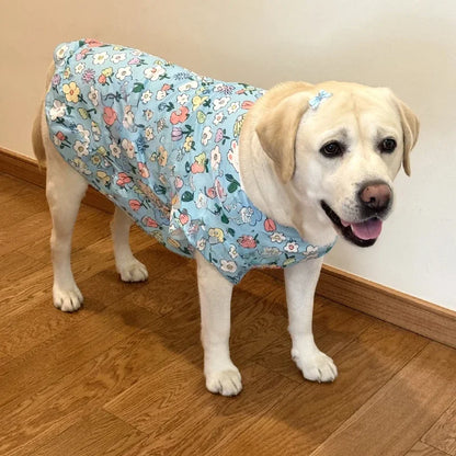 Summer Print Dog Shirt Dress