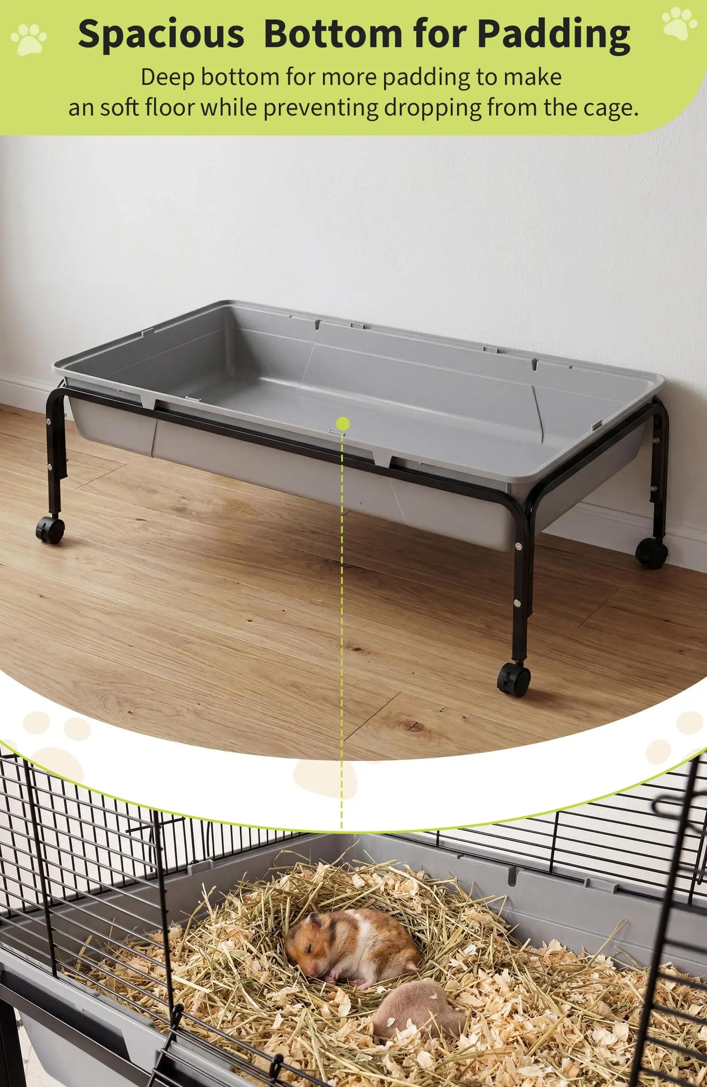 Small Pet Cage With Detachable Stand