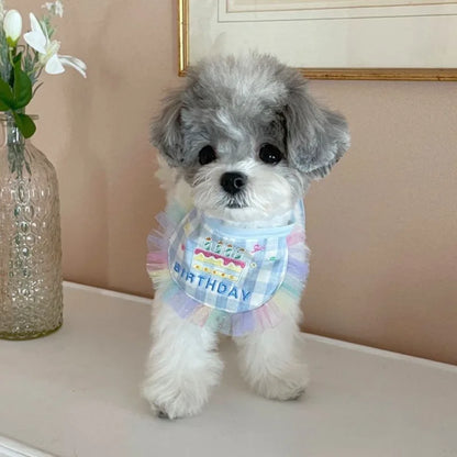 Adorable Pet Birthday Bib and Party Hat