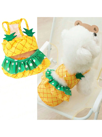 2-Piece Pineapple Pet Swimwear