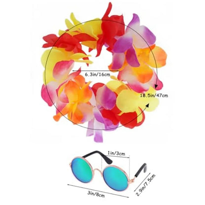 3 Piece Pet Hawaiian Costume