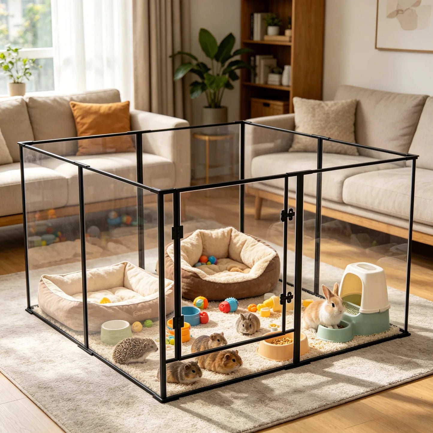 Clear Acrylic Pet Playpen