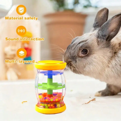 Interactive Rattle Toy for Small Pets