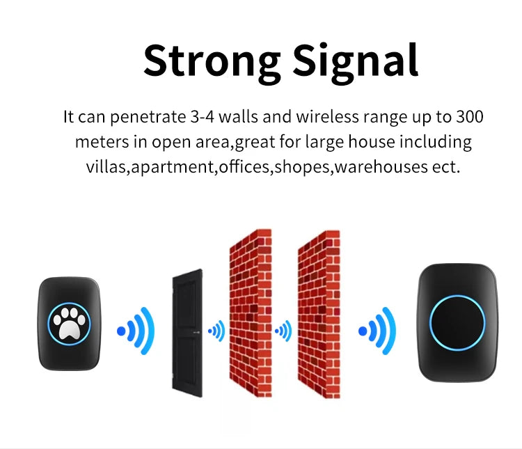 Touch Pet Doorbell for Cat or Dog Training