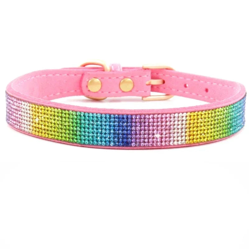 Comfortable Glitter Rhinestone Dog Collar