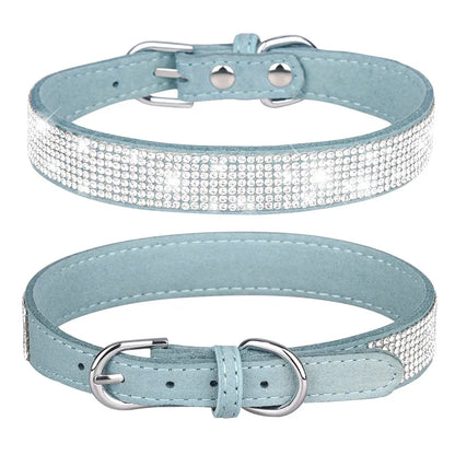 Comfortable Glitter Rhinestone Dog Collar