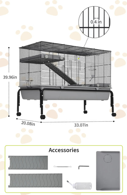Small Pet Cage With Detachable Stand