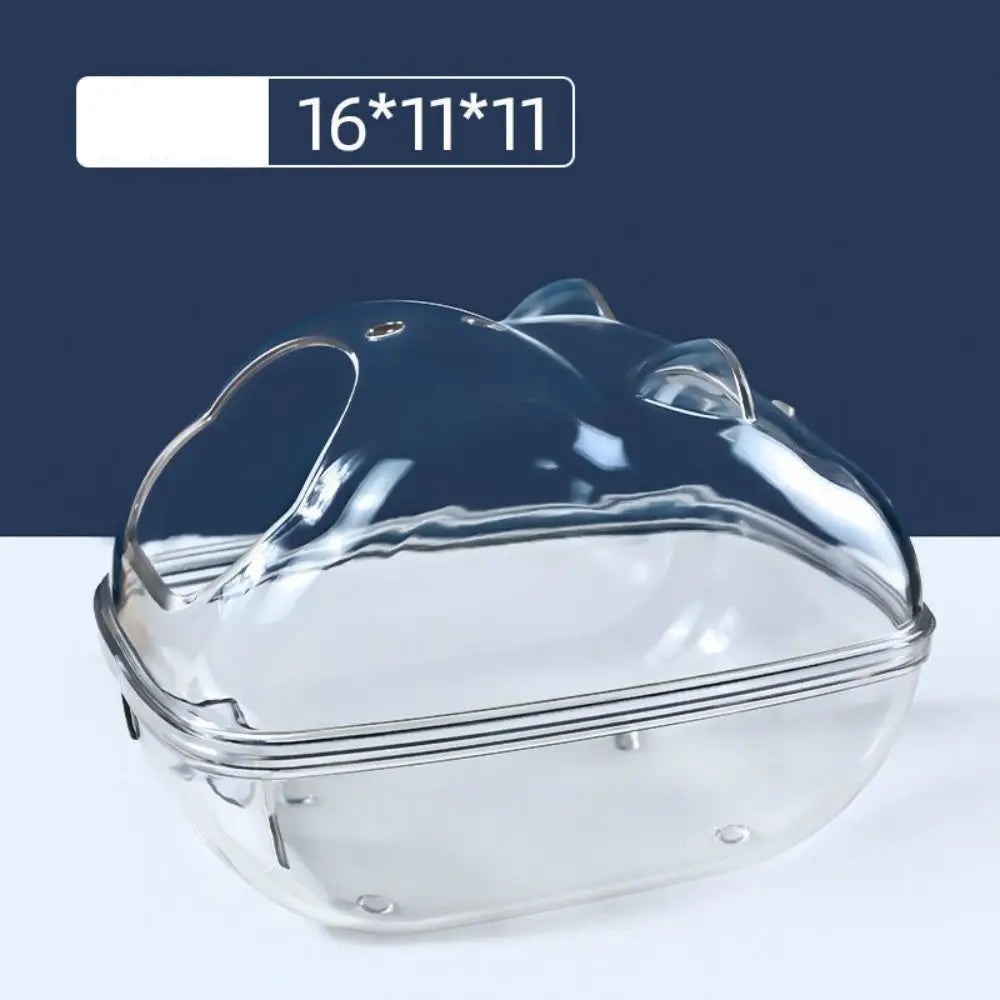 Transparent Hamster Sand Bath Box