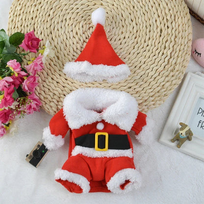 2-Piece Adorable Doggie Santa Claus Outfit
