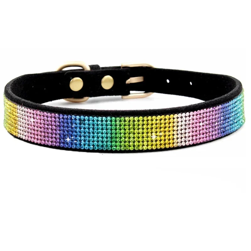 Comfortable Glitter Rhinestone Dog Collar