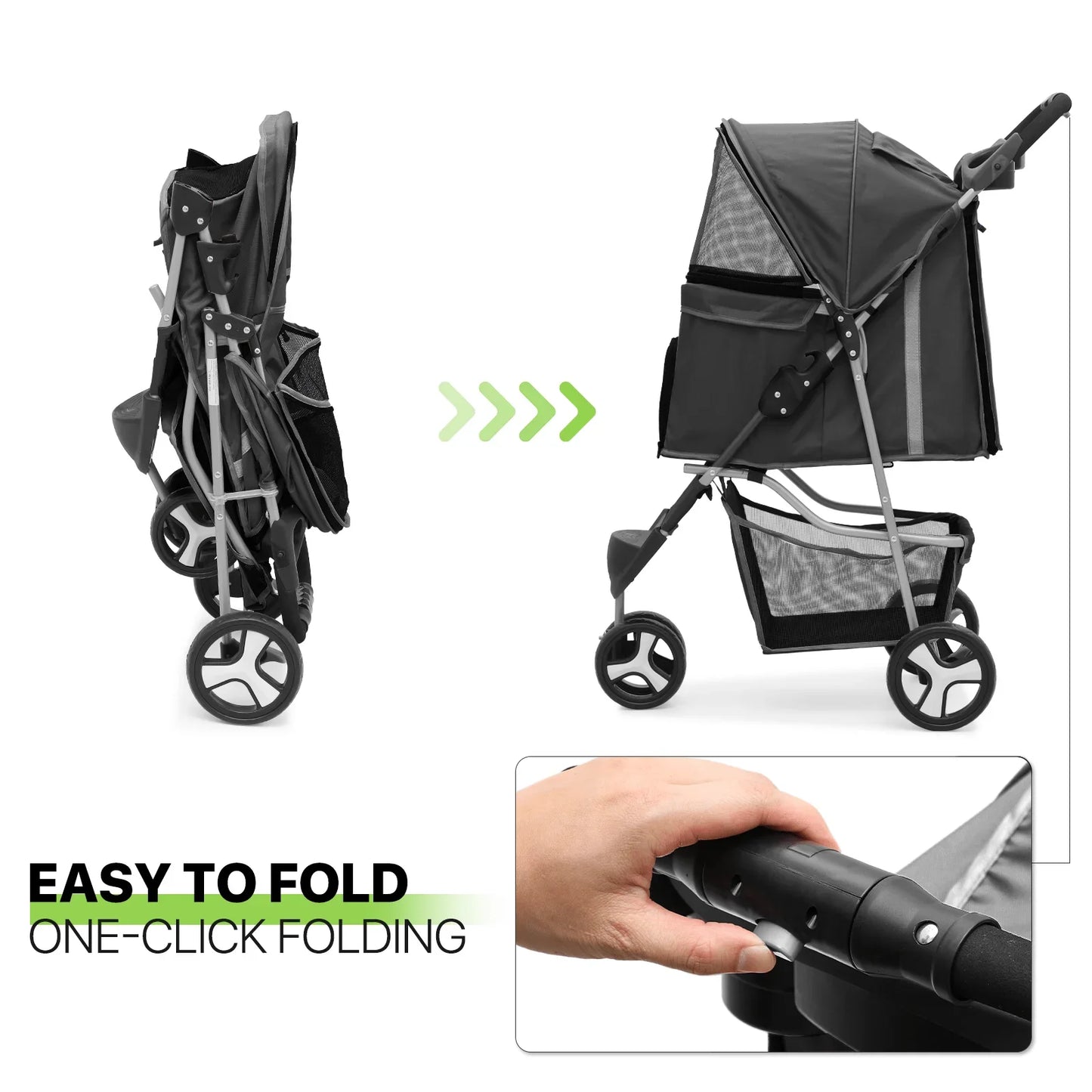 3 Wheels Pet Stroller