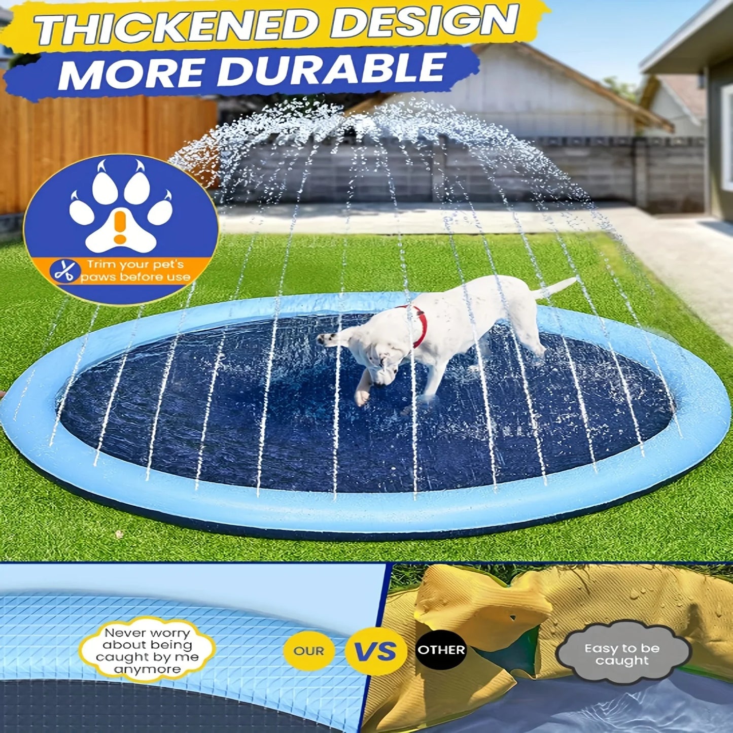 Non-Slip Doggie Splash Pad