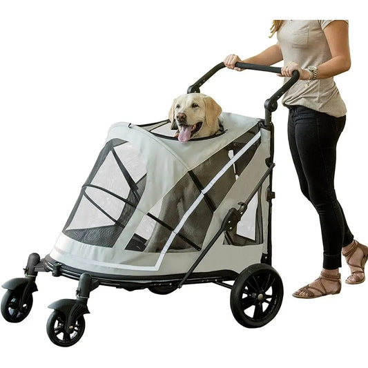 Roomy Pet Stroller with Dual Entry