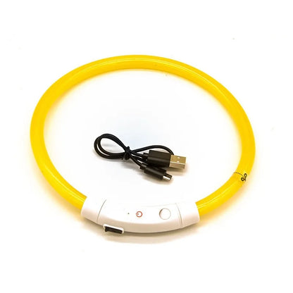 USB Rechargeable Fiber Optic Collar