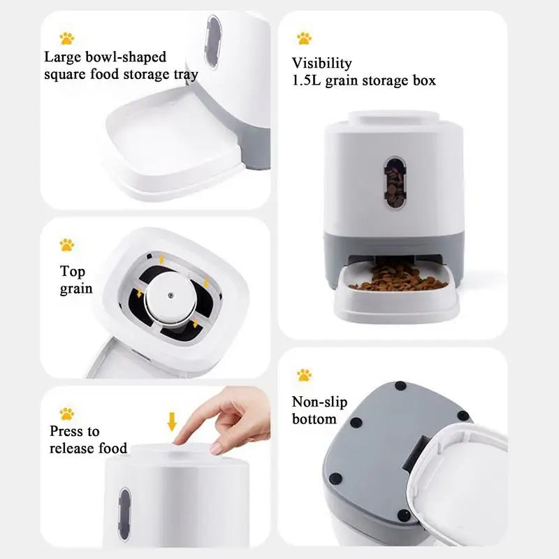 Automatic Pet Feeder With Bowl
