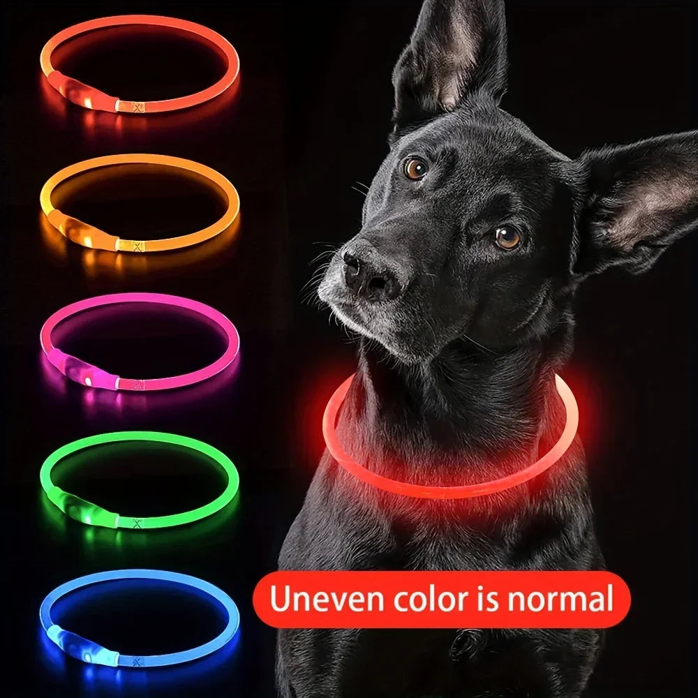 USB Rechargeable Fiber Optic Collar