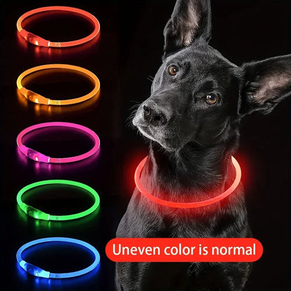 USB Rechargeable Fiber Optic Collar