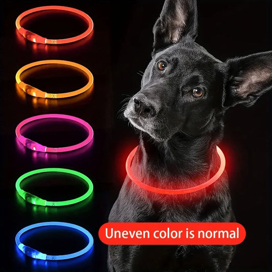USB Rechargeable Fiber Optic Collar