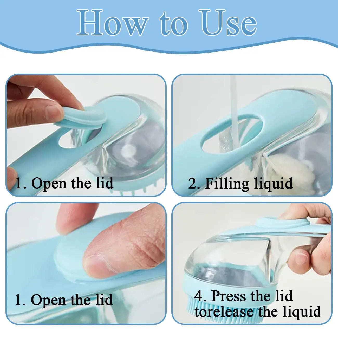 Multi-Use Pet Bath Brush