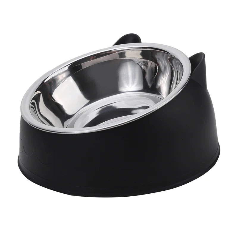 Cute Stainless Steel Pet Feeding Bowl