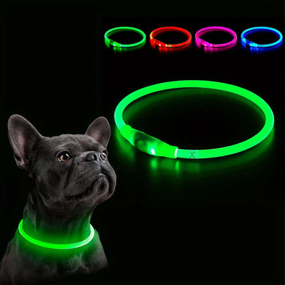 USB Rechargeable Fiber Optic Collar