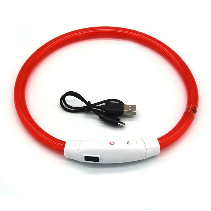 USB Rechargeable Fiber Optic Collar