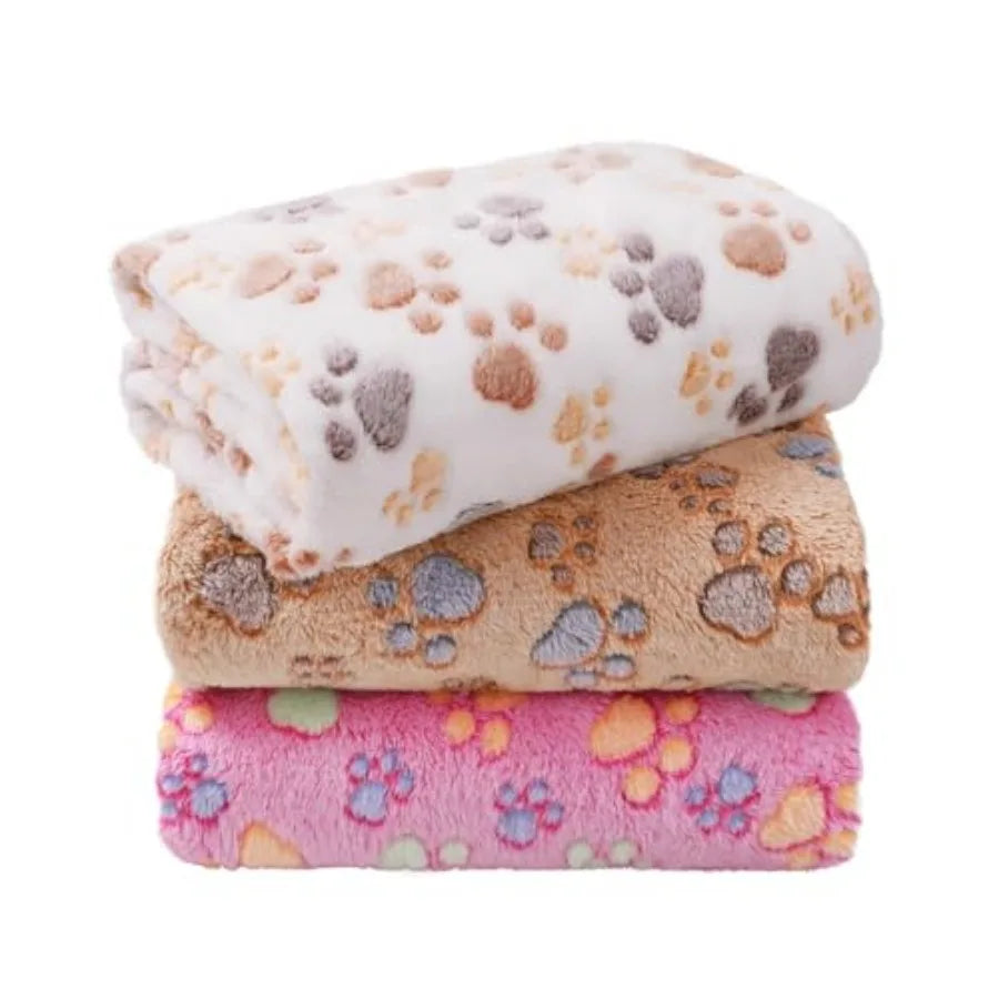 3 Fluffy Premium Pet Blankets for Small Pets