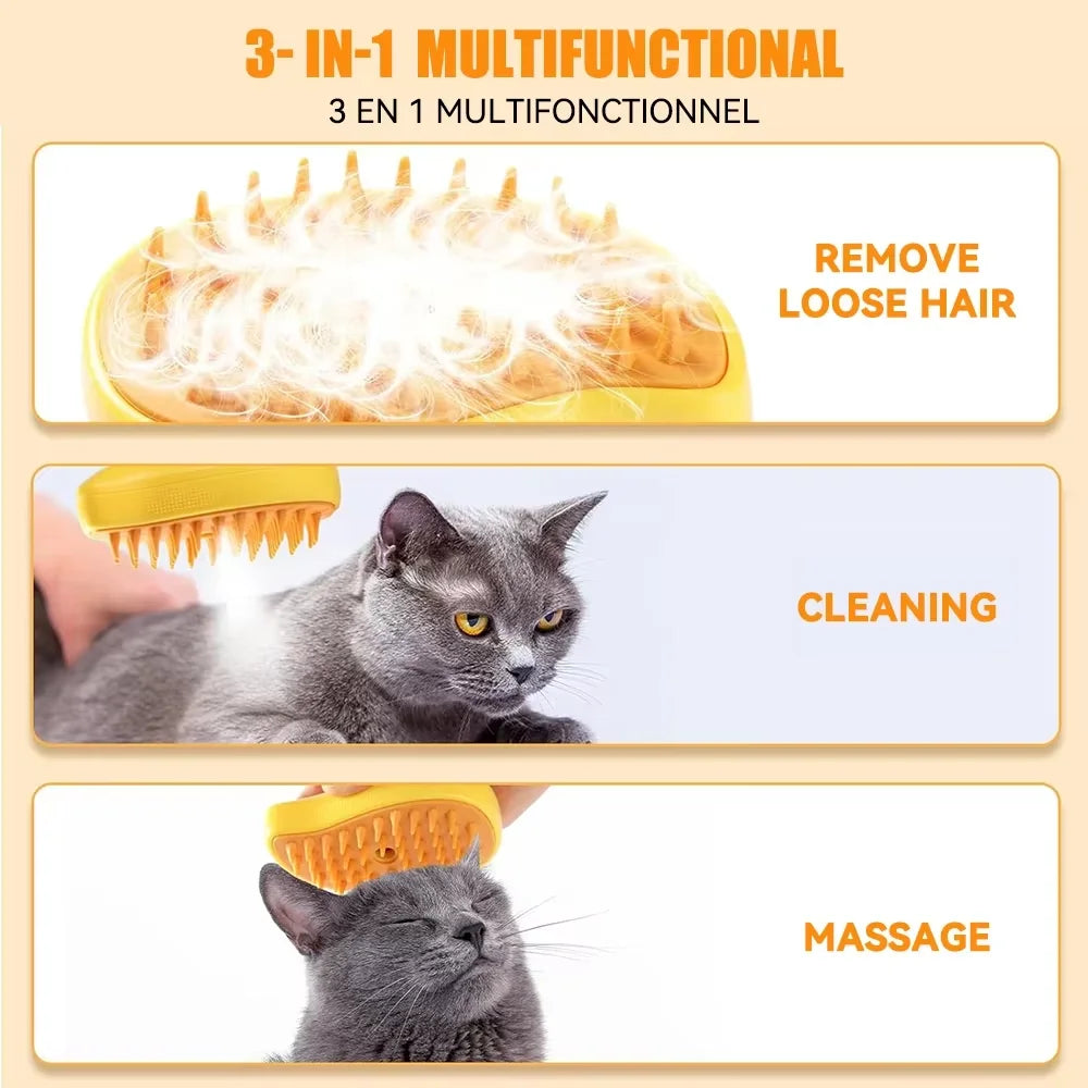 3-in-1 Massage Grooming Pet Brush