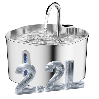 Top Rated Stainless Steel Pet Water Fountain