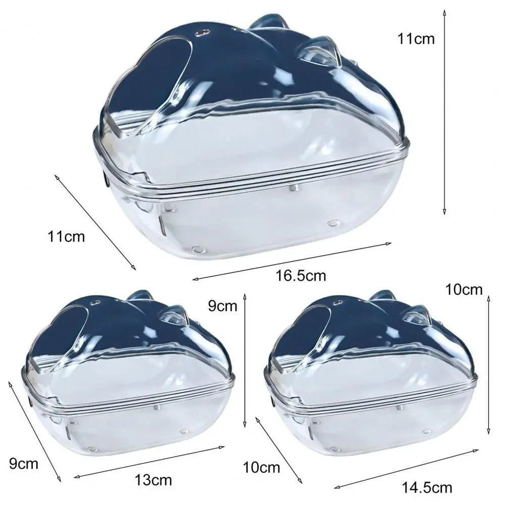 Transparent Hamster Sand Bath Box