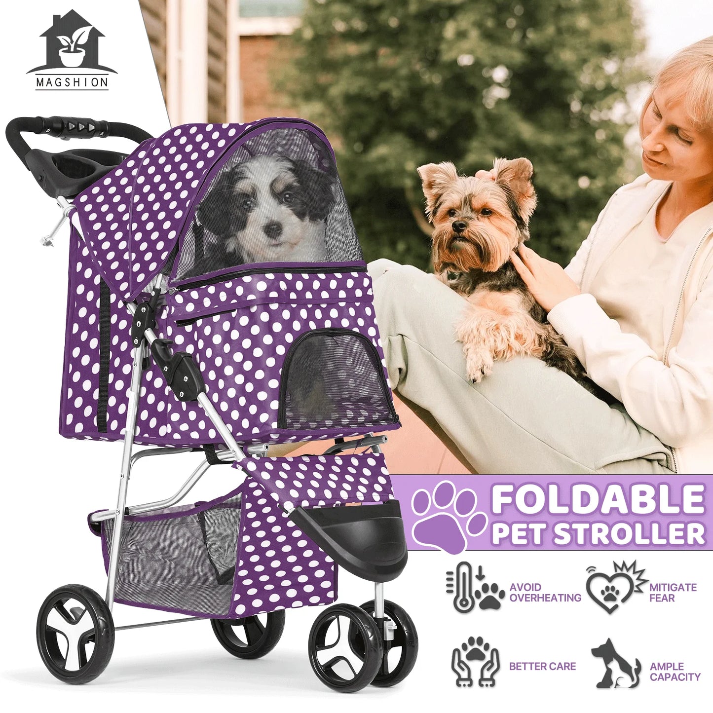3 Wheels Pet Stroller