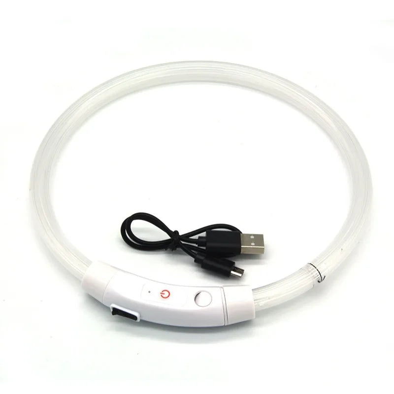 USB Rechargeable Fiber Optic Collar