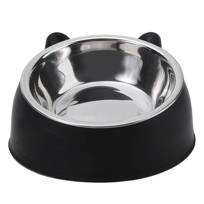 Cute Stainless Steel Pet Feeding Bowl