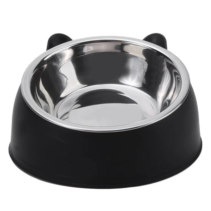 Cute Stainless Steel Pet Feeding Bowl