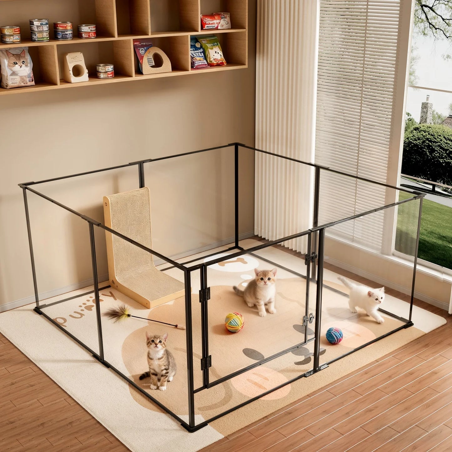 Clear Acrylic Pet Playpen