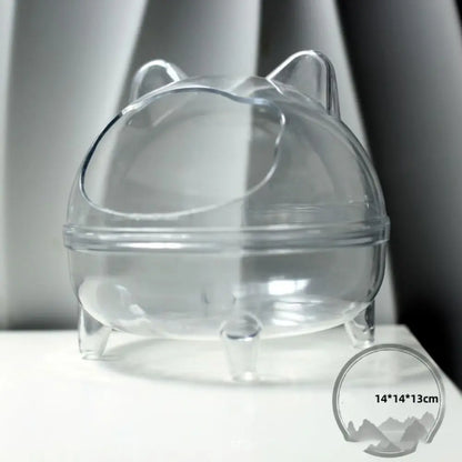 Transparent Hamster Sand Bath Box
