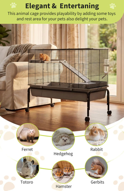 Small Pet Cage With Detachable Stand