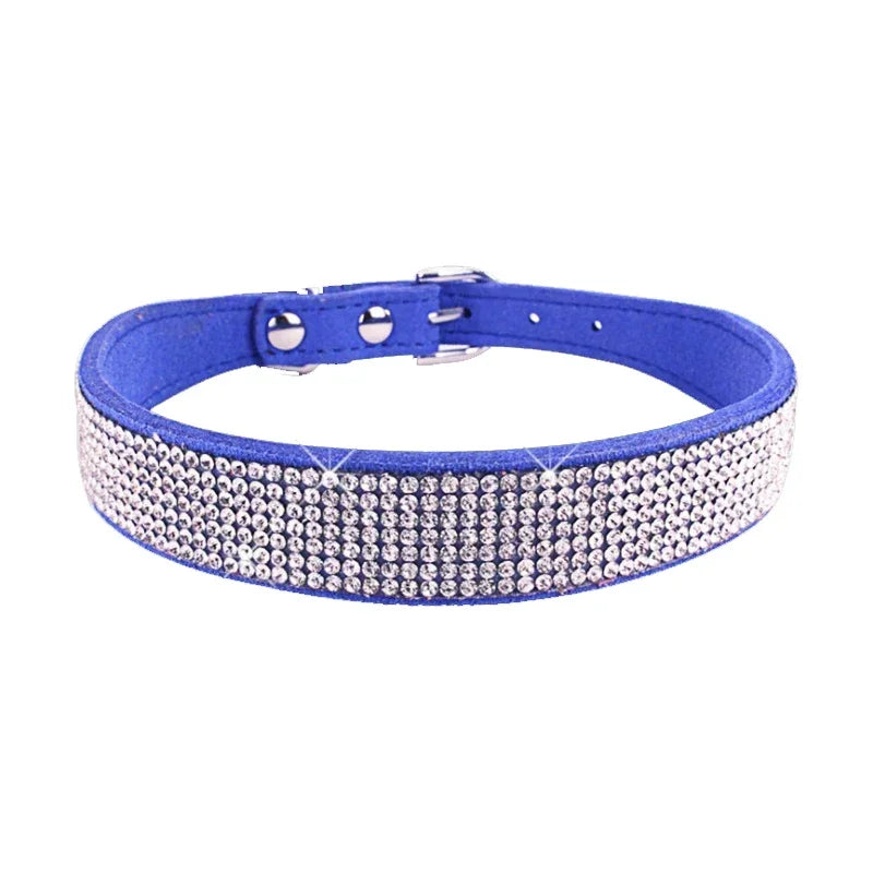 Comfortable Glitter Rhinestone Dog Collar