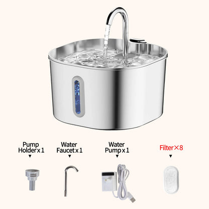 Top Rated Stainless Steel Pet Water Fountain