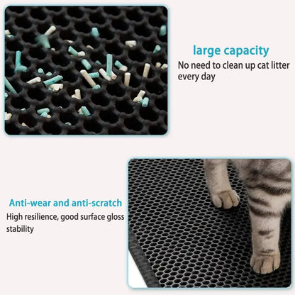 Litter Box Mat Non-slip Clean Pad