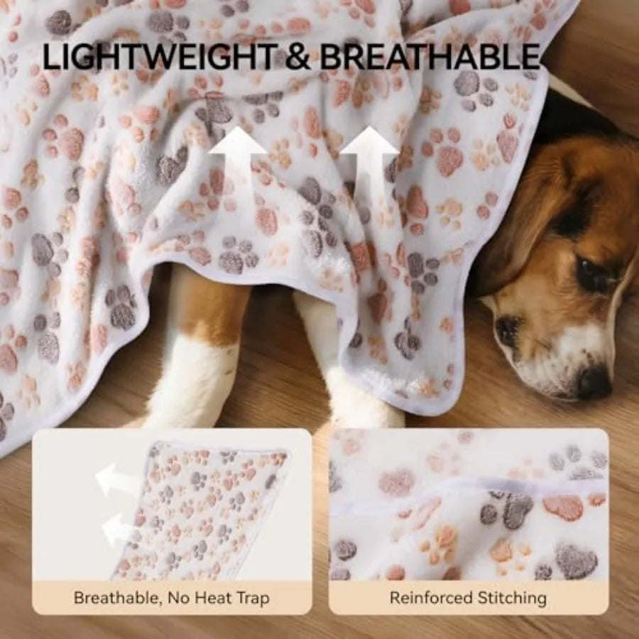 3 Fluffy Premium Pet Blankets for Small Pets