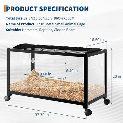 Chew-Proof Metal Hamster Cageble