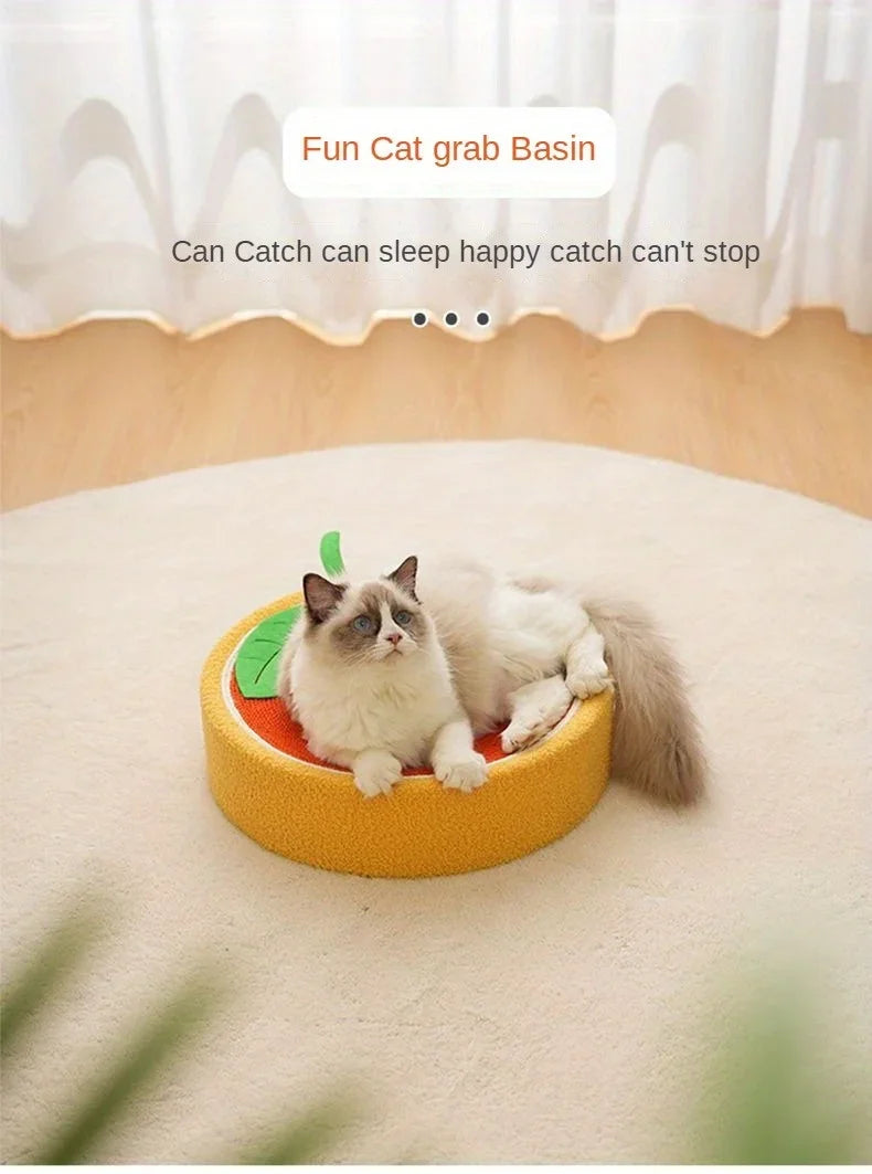 Cute Round Pet Scratcher Pad